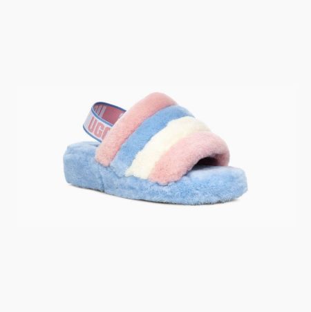 UGG Pride Fluff Yeah - Badesandaler Herre - Stripete (NO-P224)